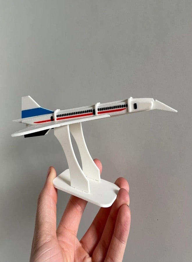 Beoals Concorde Aircraft Model, White Display Stand, Collectible Desk Decor - Image 2